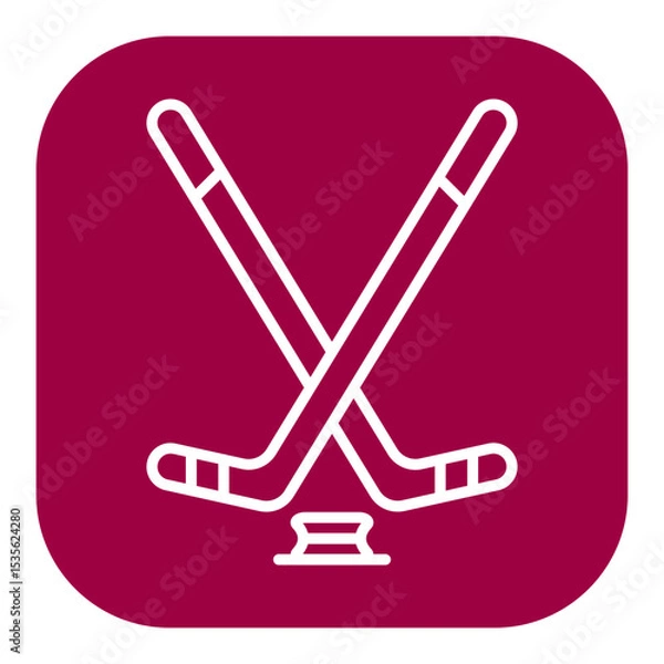 Fototapeta Ice Hockey Icon