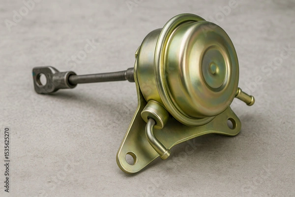 Fototapeta New Wastegate Actuator Lying on a Gray Surface