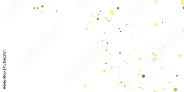 Obraz Falling Golden Sparkles and Dazzling Glitter Confetti Drifting Gently Over a Transparent White Background, Creating a Sophisticated and Glamorous Atmosphere for Any Event"
