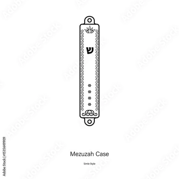Obraz Mezuzah Case Simple Style