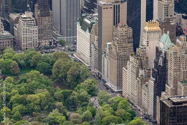 Obraz ニューヨーク セントラルパークとミッドタウン