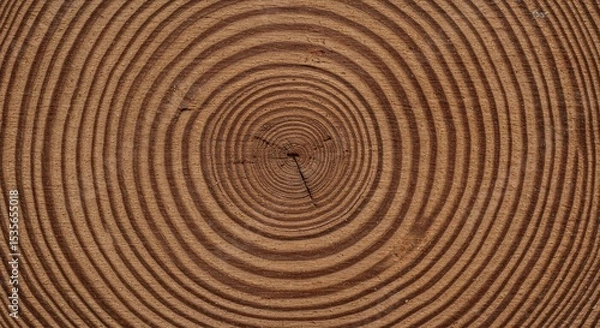 Obraz Tree Rings Texture Background - Close-up of concentric tree rings, showing wood grain and texture. Perfect for nature, wood, or organic themed designs