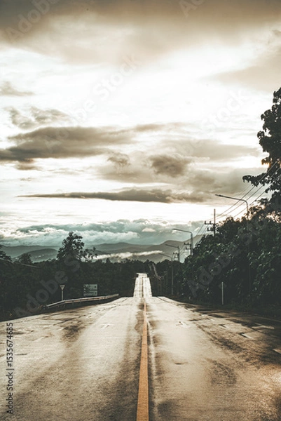 Fototapeta road to the sky