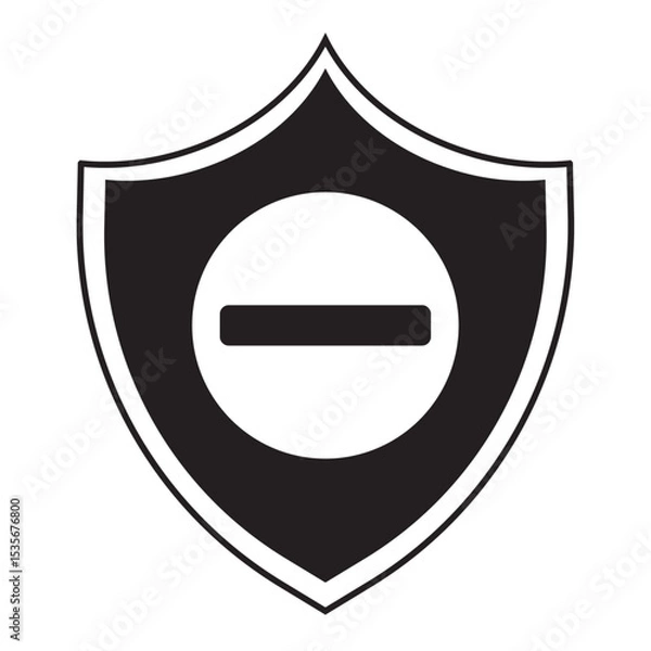 Fototapeta Minus or Less Icon