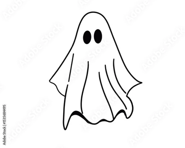 Obraz ghost vector illustration