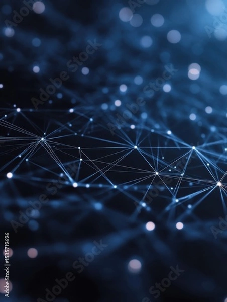Obraz minimal networking technology background big data connectivity software development wallpaper