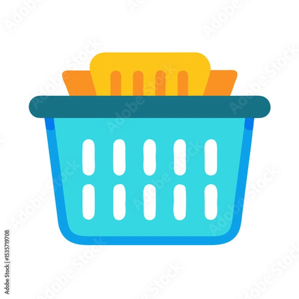 Obraz Laundry Basket Icon: Exploring Laundry Care, Cleaning Tips, and Household Organization
