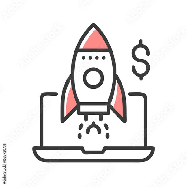 Obraz Launch Your Business to Success: Strategies for Rapid Growth and Profitability