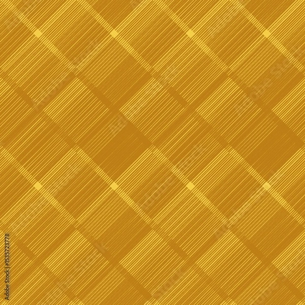 Fototapeta Golden diamond seamless repeating pattern. Geometric abstract background. Seamless modern pattern with golden light diagonal lines. Luxury textured.
