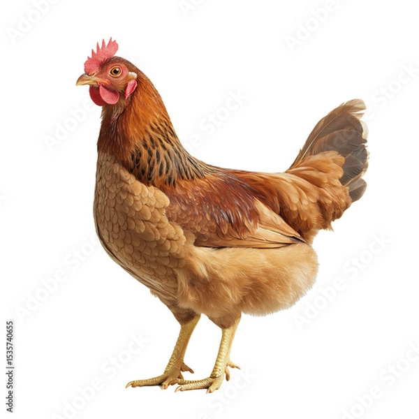 Fototapeta chicken isolated on white background