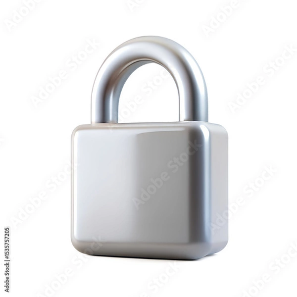 Obraz 3d Render lock Security Icon