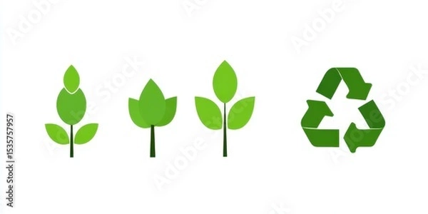 Obraz ecology icon environment reusing eco
