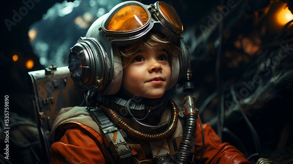 Obraz boy with headphones