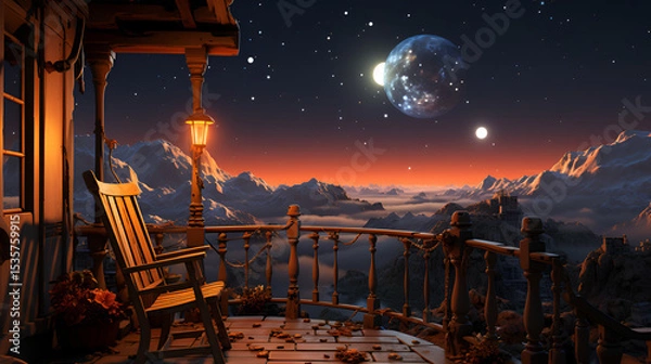 Obraz sunset in the park