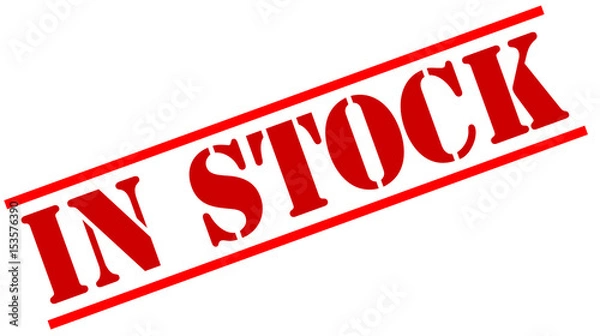 Obraz IN STOCK red stamp