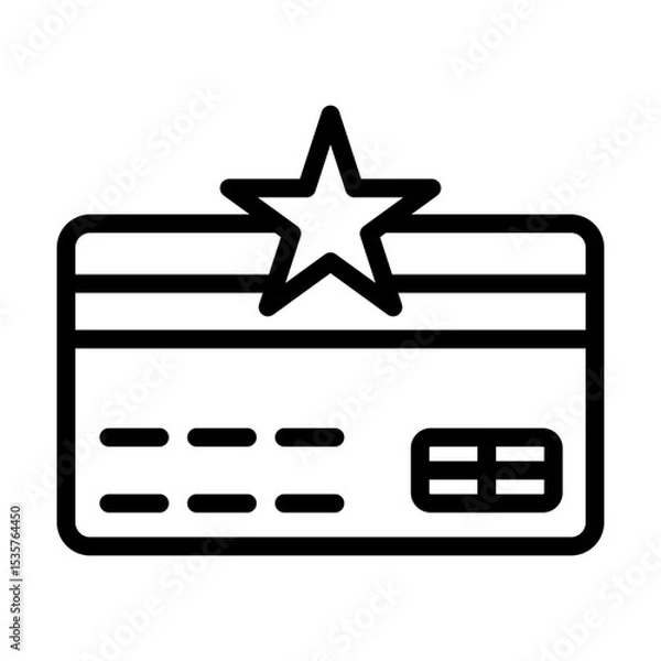 Obraz LoyaltyCard line icon