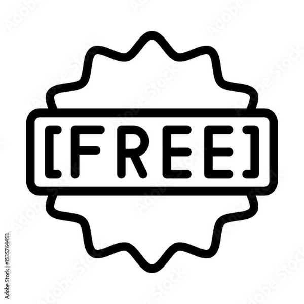Obraz FreeSample line icon
