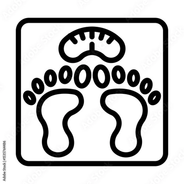 Obraz WeighingScale line icon