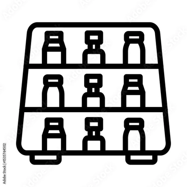 Obraz DairySection line icon