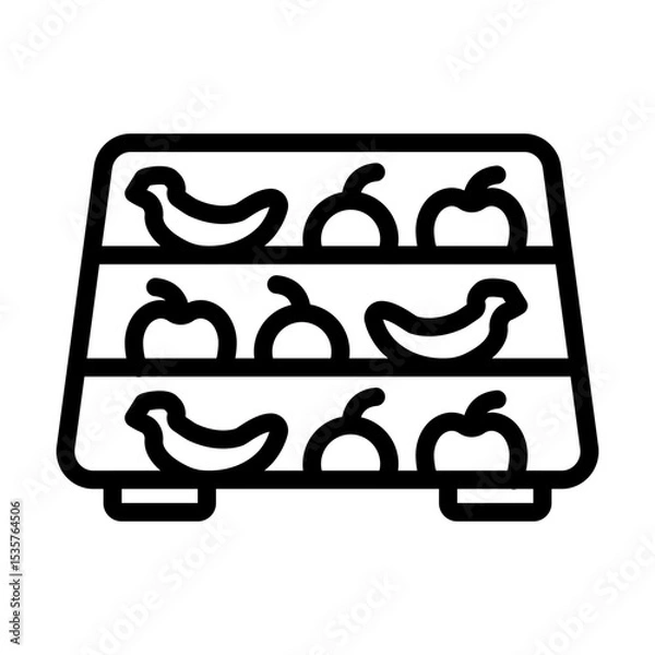 Obraz FruitSection line icon