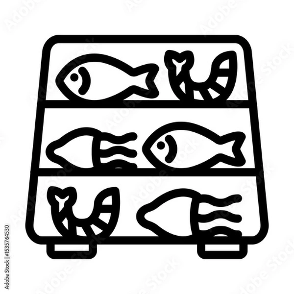 Obraz SeafoodSection line icon