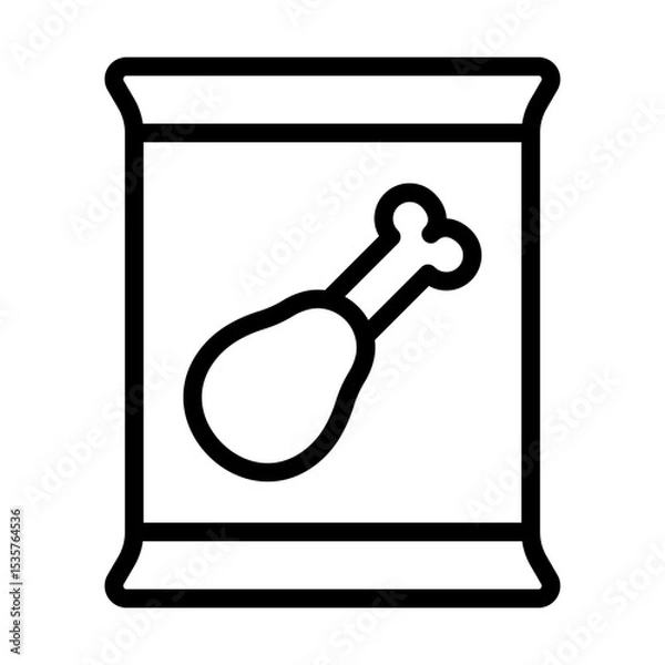 Obraz FrozenFoods line icon