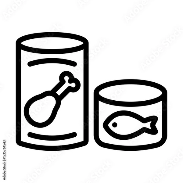Obraz CannedGoods line icon