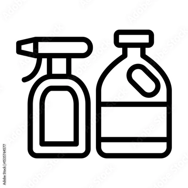 Obraz CleaningSupplies line icon