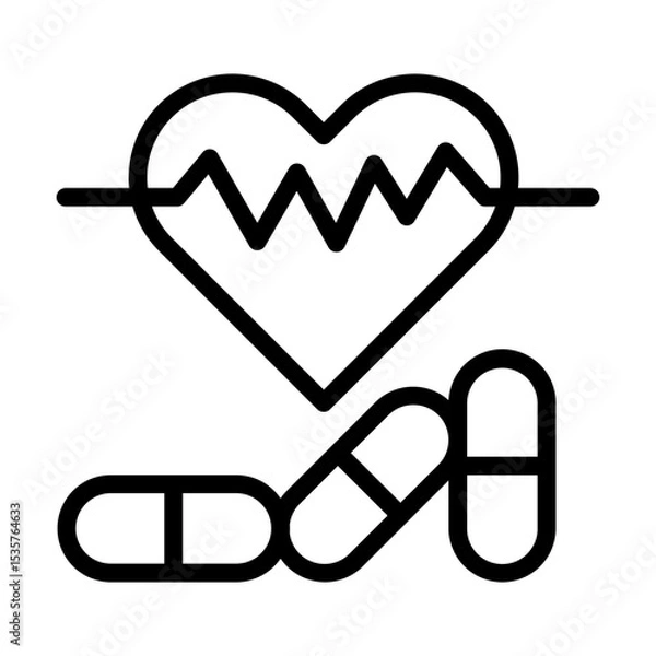 Obraz HealthSupplements line icon