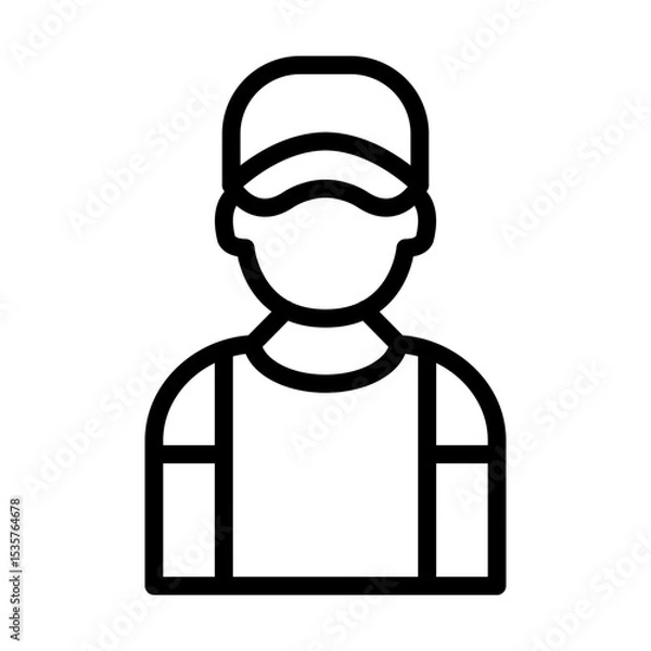 Obraz StockClerk line icon
