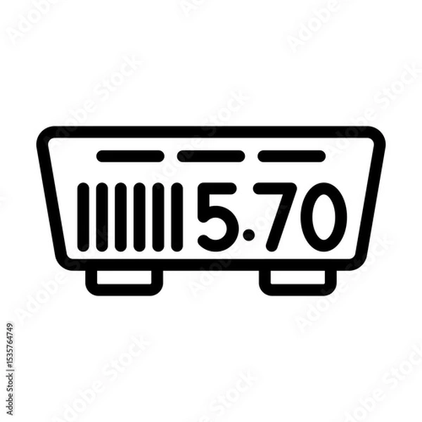 Obraz ShelfLabel line icon