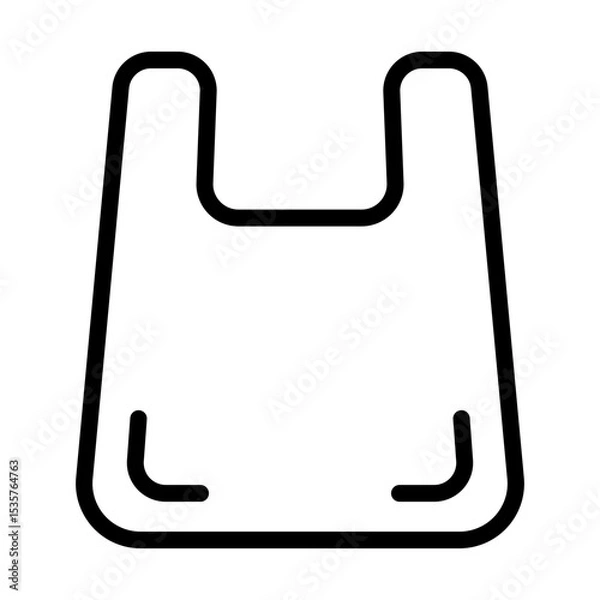 Obraz PlasticBag line icon