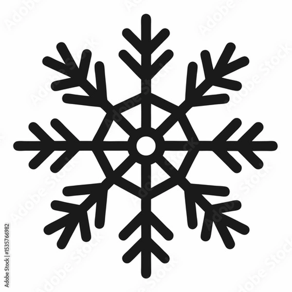 Fototapeta snow flacks silhouette vector