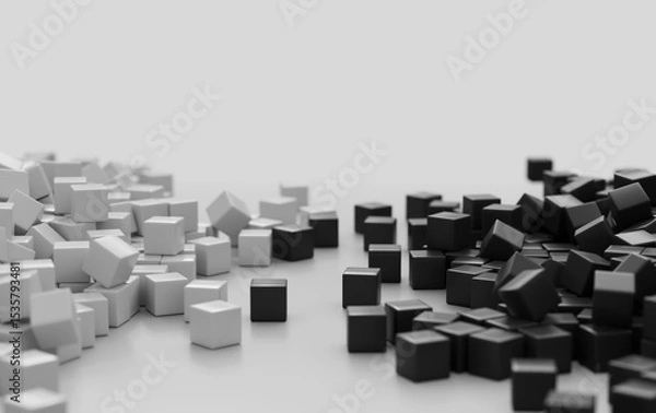 Obraz two different groups of cubes