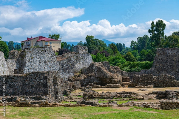 Obraz Byzantine fortress, the ruins have been preserved