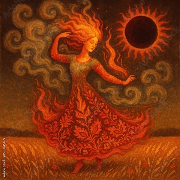 Fototapeta Fiery Ukrainian Folk Dance Scene