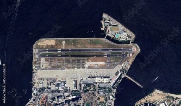 Obraz High-Resolution Aerial View of a Airport