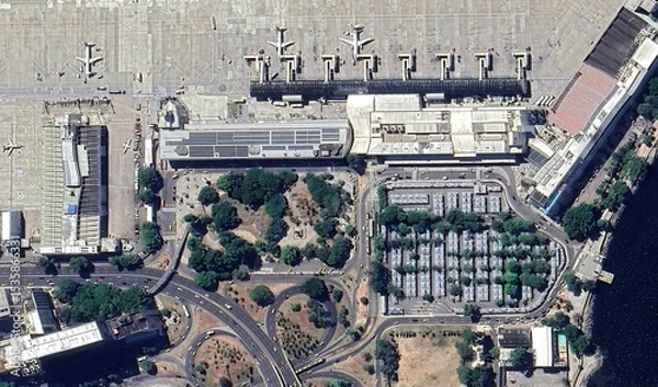 Obraz High-Resolution Aerial View of a Airport