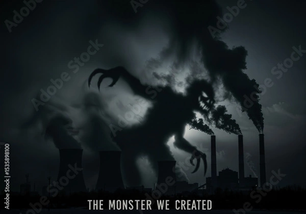 Obraz The Monster We Created, Industrial Pollution