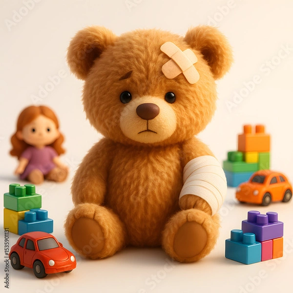 Obraz Ursinho machucado