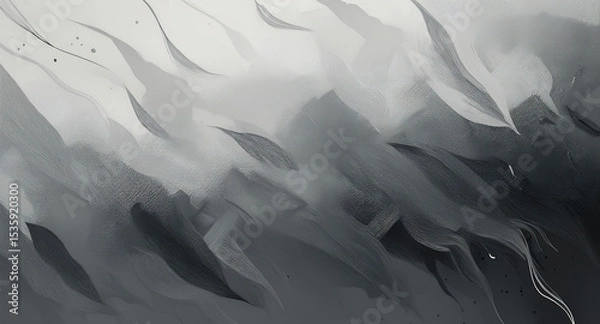 Obraz Grey tones abstract watercolor background