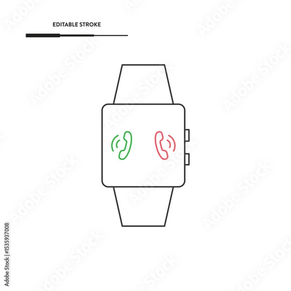 Fototapeta Smart Watch Icon Vector Design.