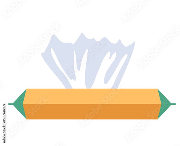 Obraz Napkins isolated icon concept. Vector flat graphic design illustration