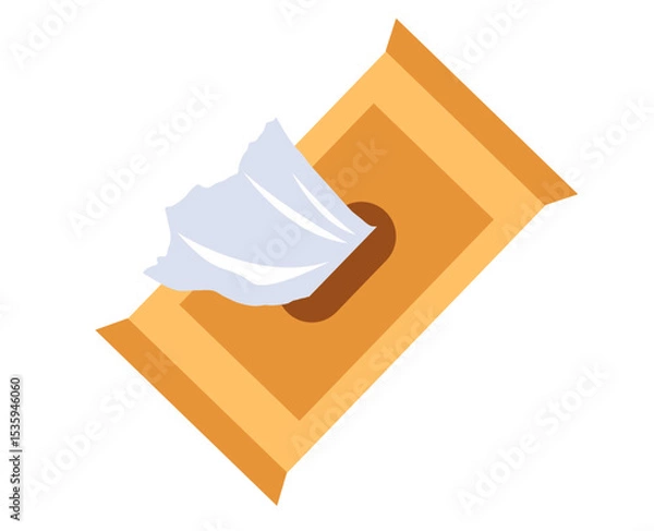 Obraz Napkins isolated icon concept. Vector flat graphic design illustration