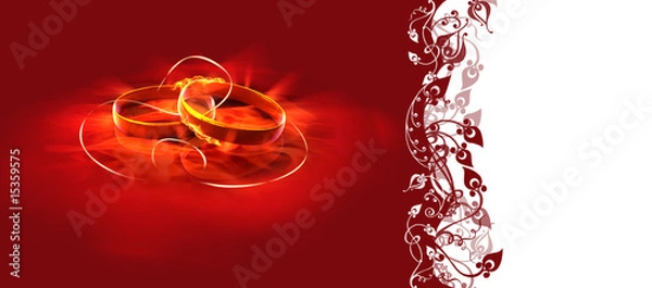 Obraz Kartka ślubna