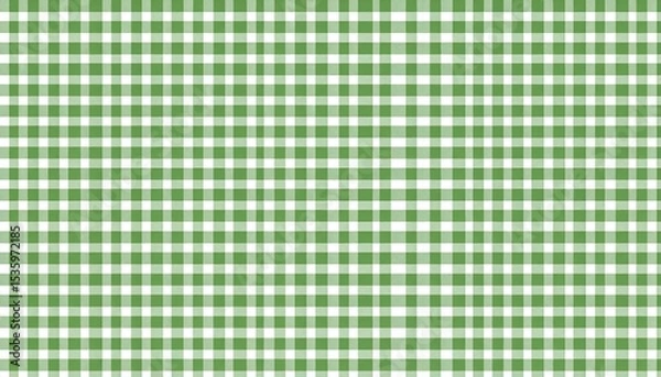 Obraz Green gingham pattern, classic design - ideal for website backgrounds