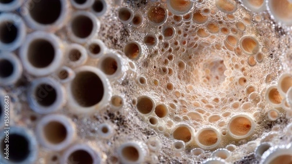 Fototapeta Abstract Macro Photography of Intricate Natural Structure
