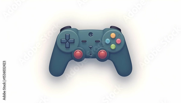 Fototapeta Gaming Controller Illustration on White Background