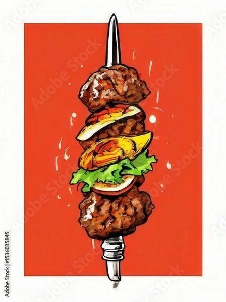 Fototapeta the AI Image Generator, Delicious Glazed Chicken Drumsticks with Sauce