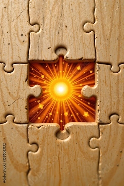 Fototapeta high quality, shiny solar panel puzzle piece fitting in puzzle, symbolizing connection and solution.